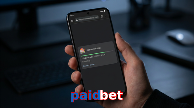 Main screen of Paidbet apk page for PK players