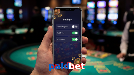 Game list for Paidbet app section